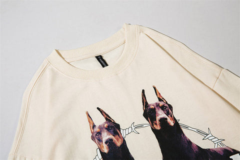 SMKLIFE Doberman Pinscher Print Sweatshirts