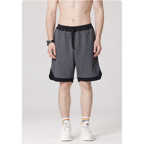 RS Paneled woven color-block shorts