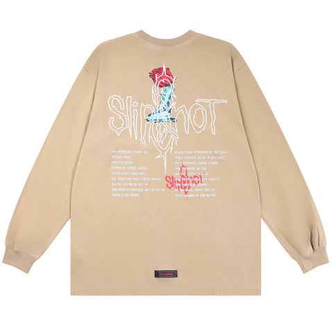 SMKLIFE Letter Printing Sweatshirts