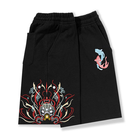 Chinese style carp spine shorts