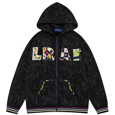 TIFO Flocked Embroidered Letters Hoodie