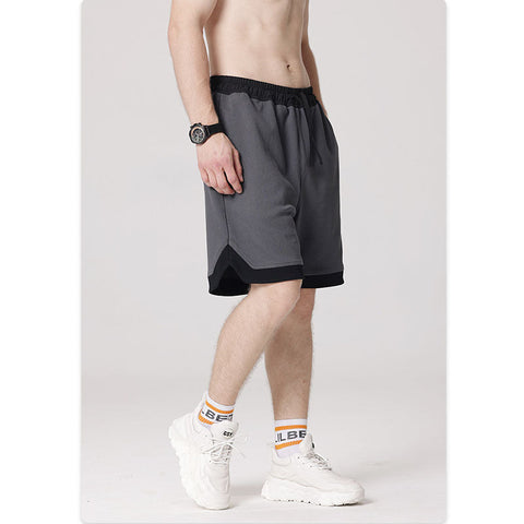 RS Paneled woven color-block shorts