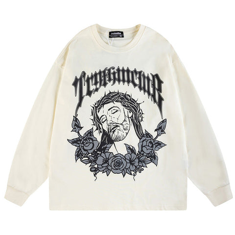 SMKLIFE Portrait Print Sweatshirts