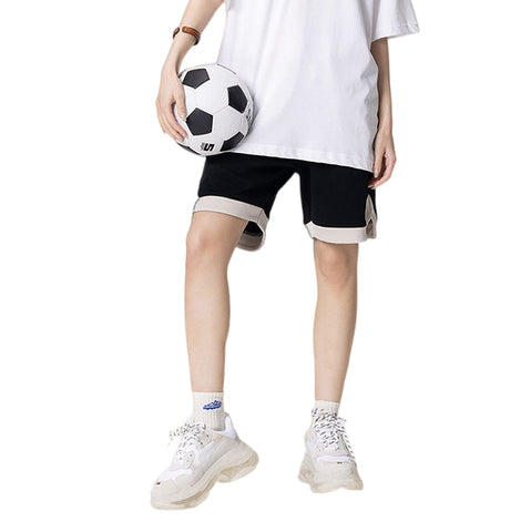 RS Paneled woven color-block shorts