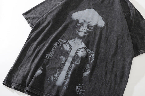 TKPA Street preppy print distressed T-shirt