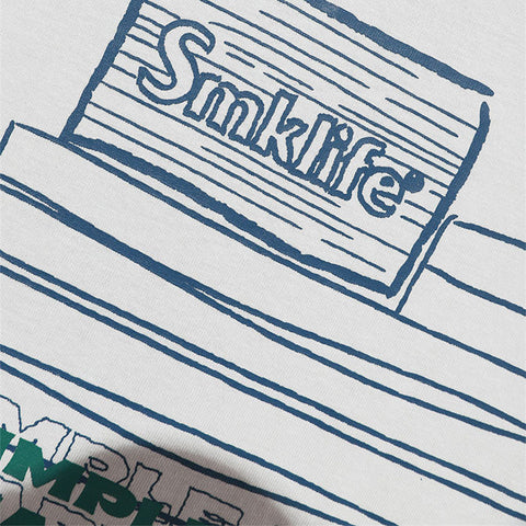 SMKLIFE Letter Printing Sweatshirts