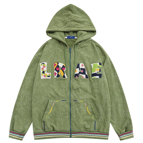 TIFO Flocked Embroidered Letters Hoodie